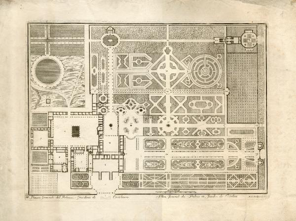 Castellazzo. Villa Arconati (Pianta topografica della villa e del giardino)