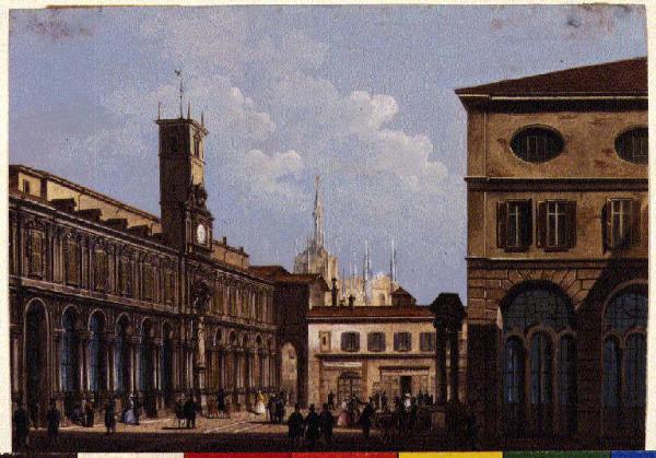 Milano. Piazza Mercanti e Palazzo dei Giureconsulti