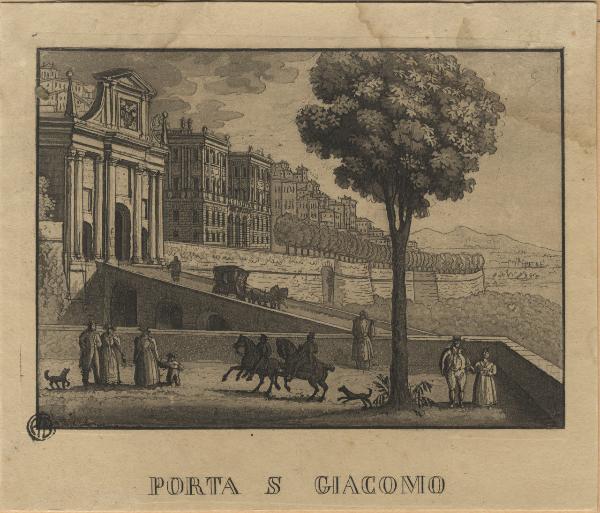 Bergamo. Porta San Giacomo