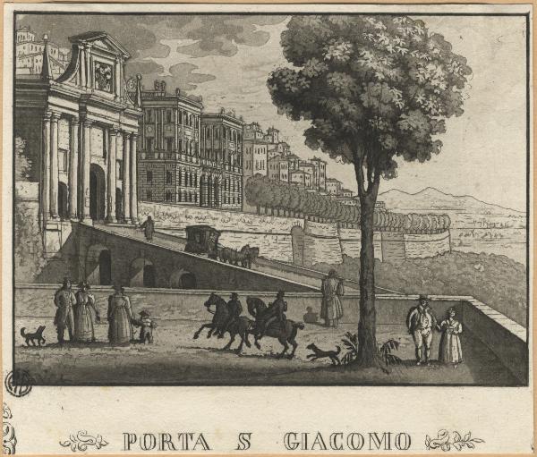 Bergamo. Porta San Giacomo