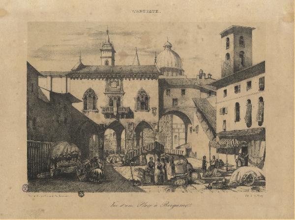 Bergamo. Piazza Vecchia e Palazzo della Ragione