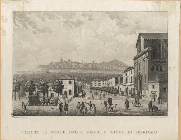 Bergamo. Fiera e Chiesa di San Bartolomeo