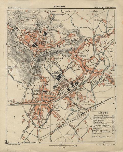 Bergamo. Pianta topografica