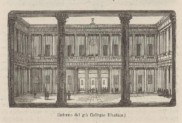 Milano. Palazzo del Senato ex Collegio Elvetico (Cortile)