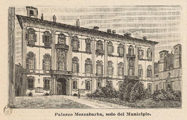 Pavia. Palazzo Municipale ex Palazzo Mezzabarba