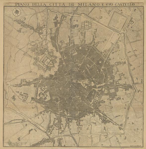 Piano della Città di Milano e suo Castello