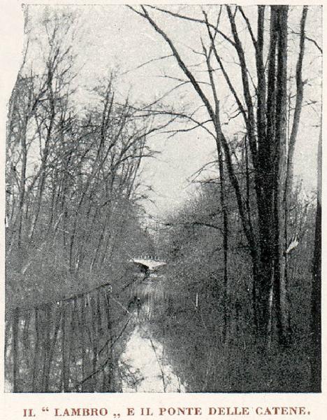 Monza. Parco della Villa Reale (Fiume Lambro e Ponte delle Catene)