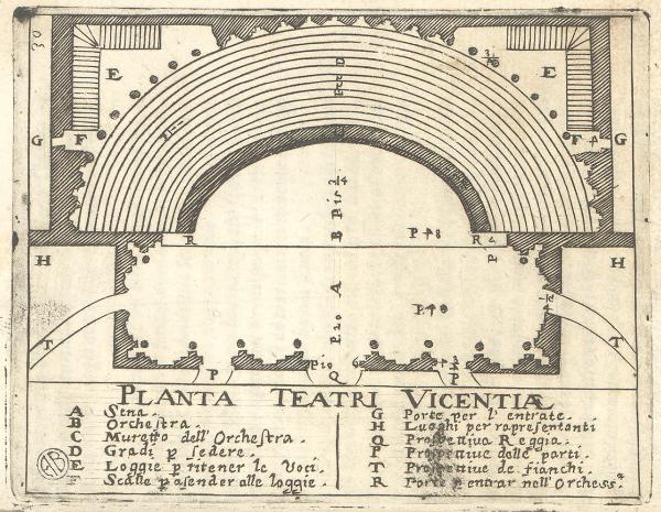 Vicenza. Pianta del Teatro