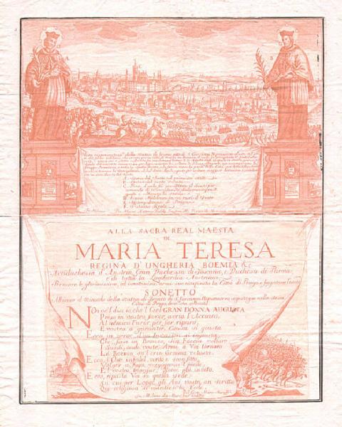 Sonetto dedicato alla regina Maria Teresa