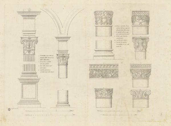 Basi e capitelli di colonne