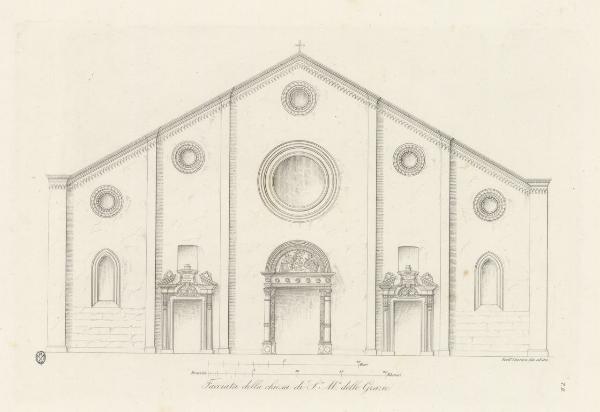 Facciata della chiesa di S.a M.a delle Grazie