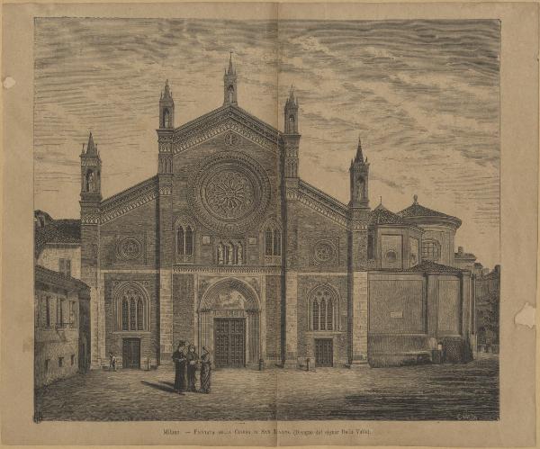 Milano. Facciata della chiesa di San Marco