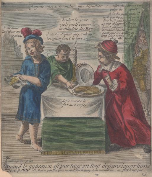 Quand le gasteaux est partagé en tant de pars les portions sons petits