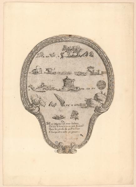 Foglio per ventola con rebus