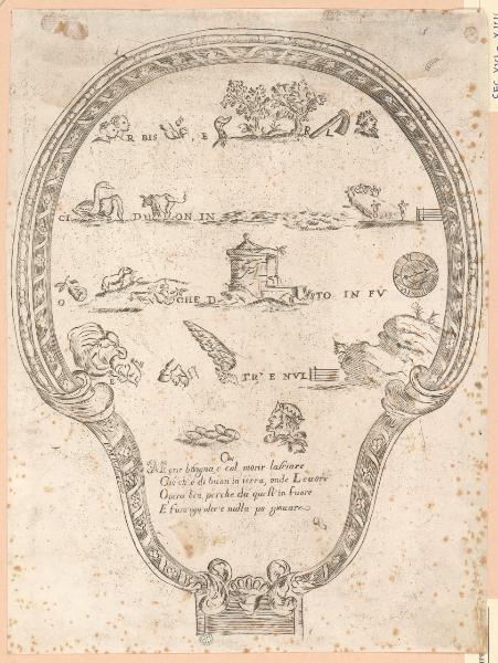 Foglio per ventola con rebus
