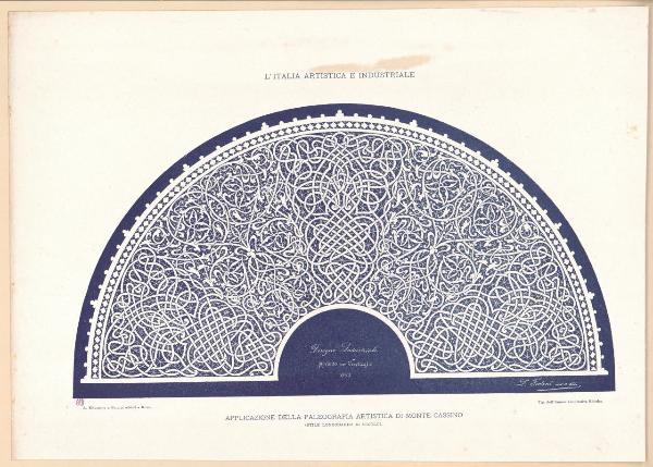 Disegno industriale. Merletto per ventaglio