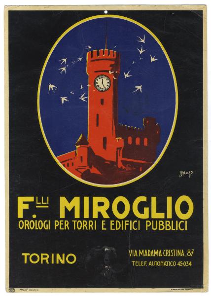 F.lli Miroglio orologi per torri e edifici pubblici