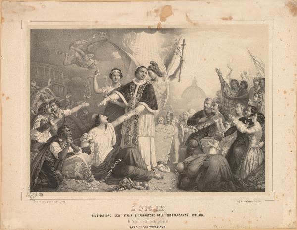 Allegoria con Pio IX