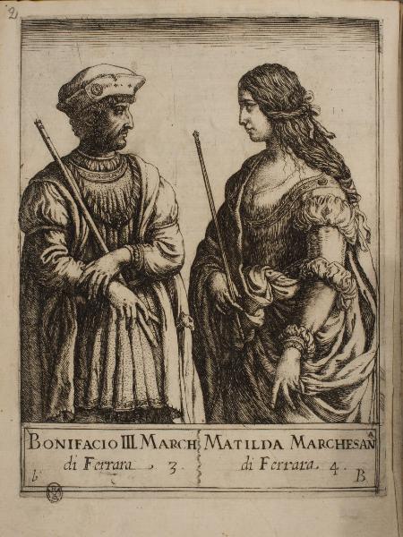 Bonifacio III March. di Ferrara. Matilda Marchesana di Ferrara