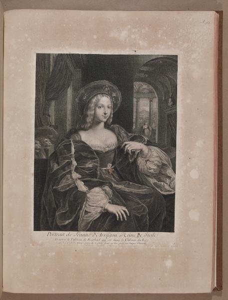 Portrait de Jeanne d' Arragon Reine de Sicile