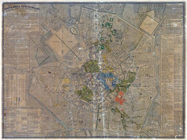Pianta della Città di Milano