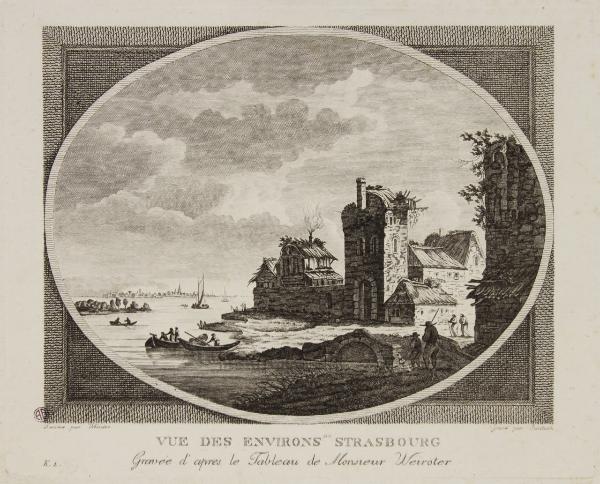 Vue de environs de Strasbourg