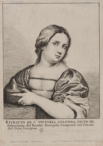 Ritratto de S.a Vittoria Colonna fatto de Sebastiano del Piombo