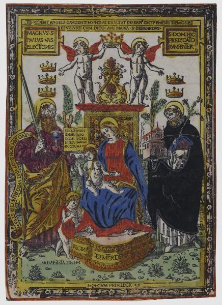 Madonna con Bambino in trono tra San Paolo San Domenico e San Giovanni Battista bambino