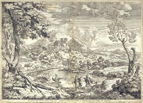 Un uomo indica a Mercurio l'aquila di Giove