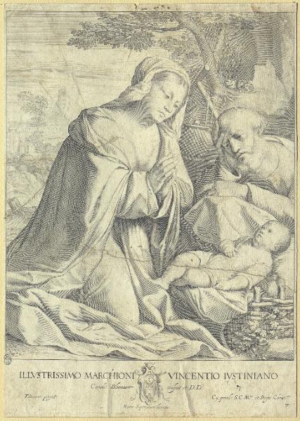 Madonna in adorazione di Gesù Bambino