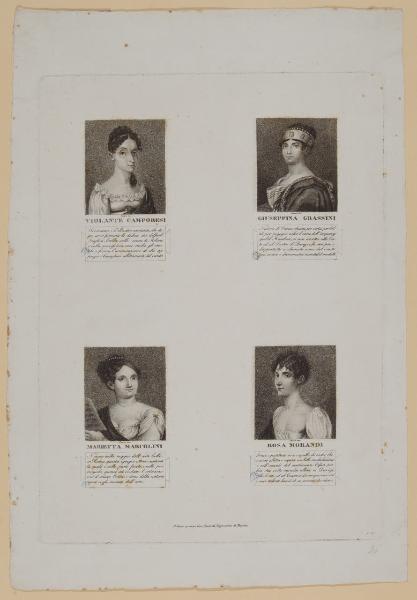 Violante Camporesi; Giuseppina Grassini; Marietta Marcolini; Rosa Morandi