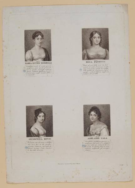 Maria Ester Mombelli; Rosa Pinotti; Giuseppina Ronzi; Adelaide Sala