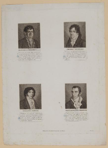 Francesco Federici; Pietro Generali; Stefano Pavesi; Giannagostino Perotti