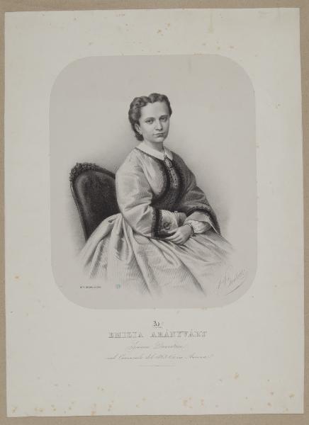 Ad Emilia Arányváry esimia danzatrice nel Carnevale del 1863-64 in Ancona