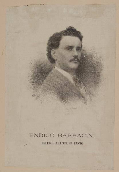 Enrico Barbacini celebre artista di canto