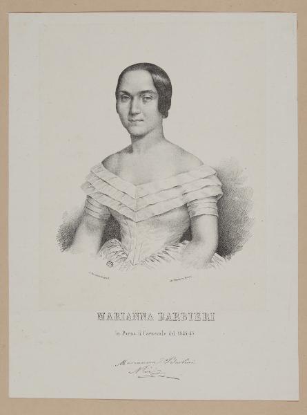 Marianna Barbieri; In Parma il Carnevale del 1844-45
