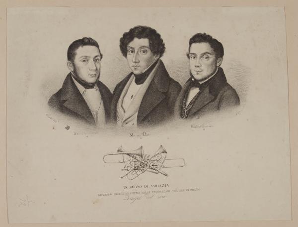 1. Bimboni Giovacchino 2. Mattiozzi Pietro 3. Bimboni Giovanni