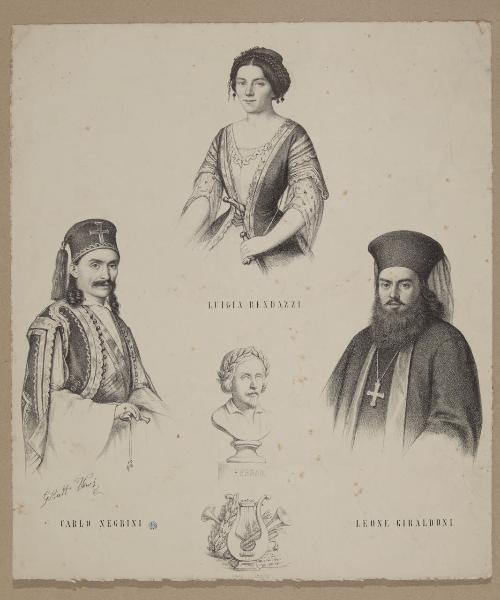 Luigia Bendazzi, Carlo Negrini, Leone Giraldoni