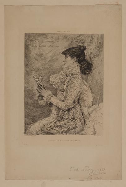 Portrait de M.lle Sarah Bernhardt