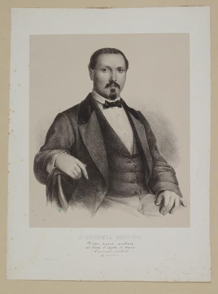 A Geremia Bettini Primo Tenore Assoluto nel Teatro d'Apollo di Roma Carnevale 1859-60, gli ammiratori