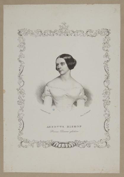 Annetta Bishop. Prima Donna Assoluta