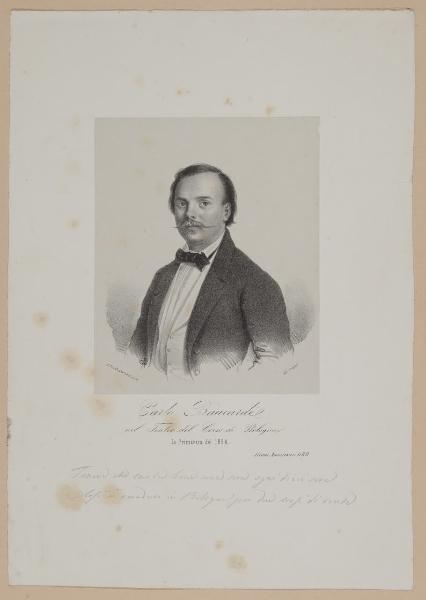 Carlo Baucardè nel Teatro del Corso di Bologna la Primavera del 1854. Alcuni ammiratori, D.D.D.