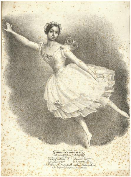 Flora Fabbri-Bretin, nell'appauditissimo ballo La Silfide