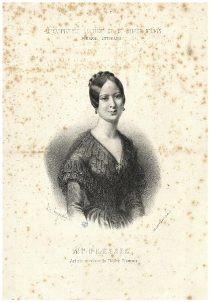 M.lle Plessis Artiste Sociétaire du Theatre Francais