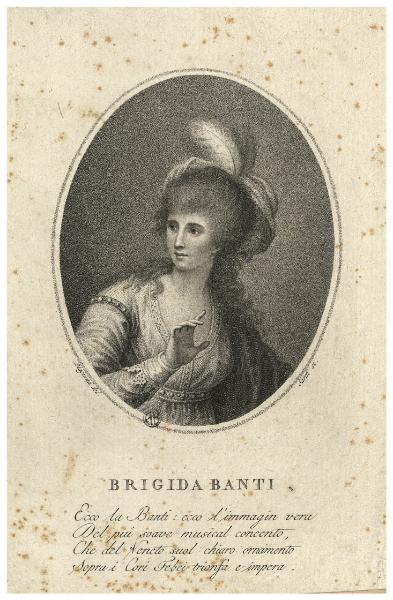 Brigida Banti. Ecco la Banti: ecco l'immagin vera...