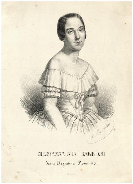 Marianna Nini Barbieri. Teatro Argentina. Roma 1844