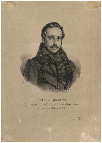 Antonio Bedotti, Primo Ballerino mimico al Teatro Carlo Felice il Carnevale e la Primavera del 1836