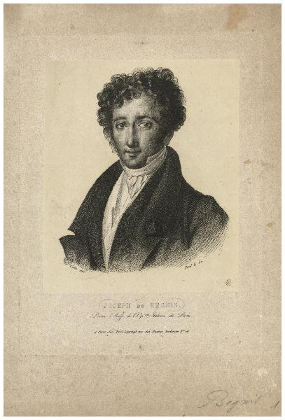 Joseph De Begnis. Primo Buffo de L'Opera Italien de Paris