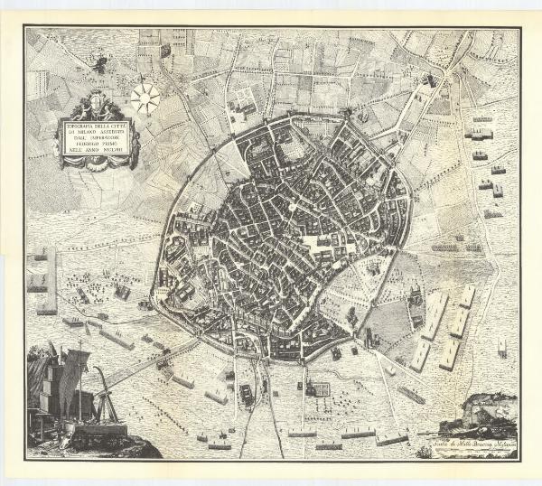 Topografia della città di Milano assediata dall'Imperadore Federigo Primo nell'anno MCLVIII