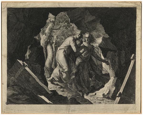 Dante e Virgilio entrano nell'Inferno